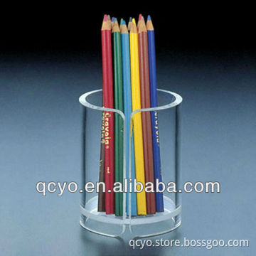 Best sell desktop round acrylic pen holder